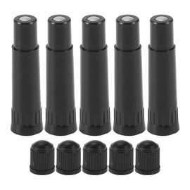 Motoforti 5 Set 39mm Tire Valve Extension with Dustproof Cap Universal Plastic 180 Degrees Tire Valve Stem Extension for Most Cars Truck