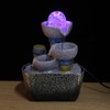 Mini Unique Shape Simulation Desktop Fountain Waterfall Table Ornament for