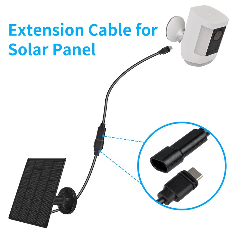 Prestantious Power Extension Cable ONLY Works for Ring Solar Panel,