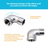 S SYDIEN 2Pcs 304 Stainless Steel 90 Degree Elbow 1/2"