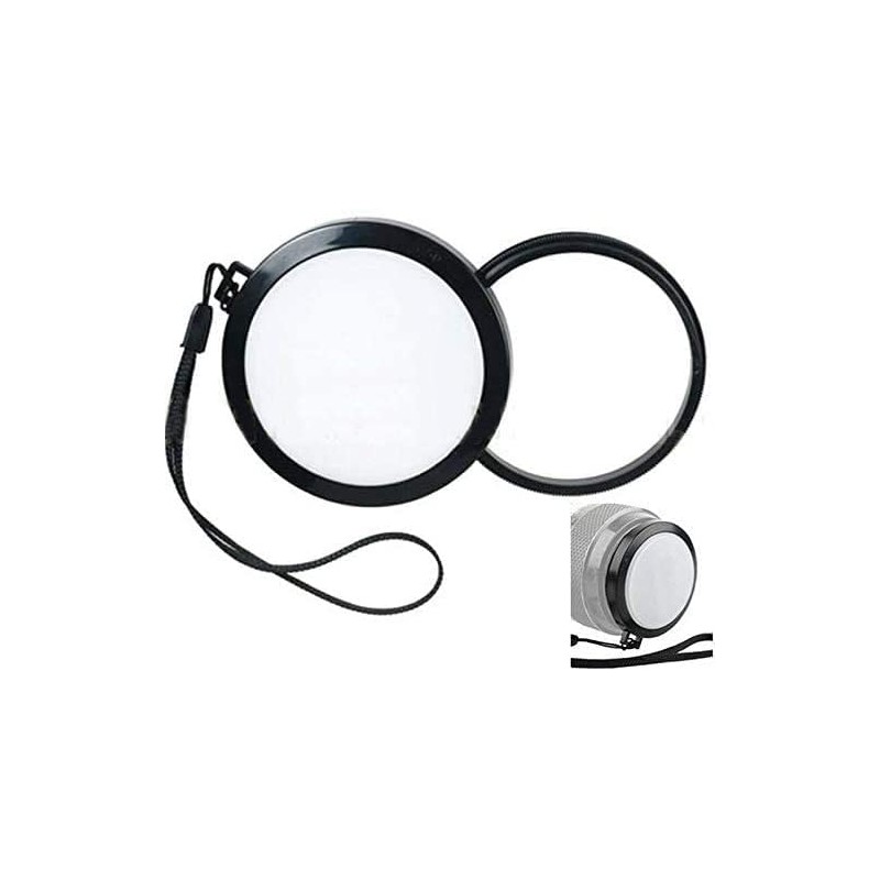 DIGITAL HD Front Lens Cap White Balanced WB with Lanyard