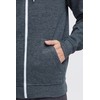 !Solid Olli Ziphood Men's Sweat Jacket Hooded with Zippered and