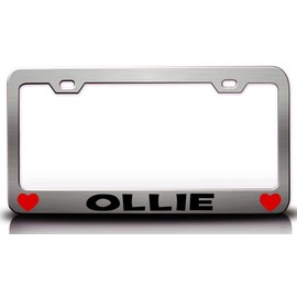 Custom Brother - Ollie Male Name Metal Car SUV Truck License Plate Frame Ch o93