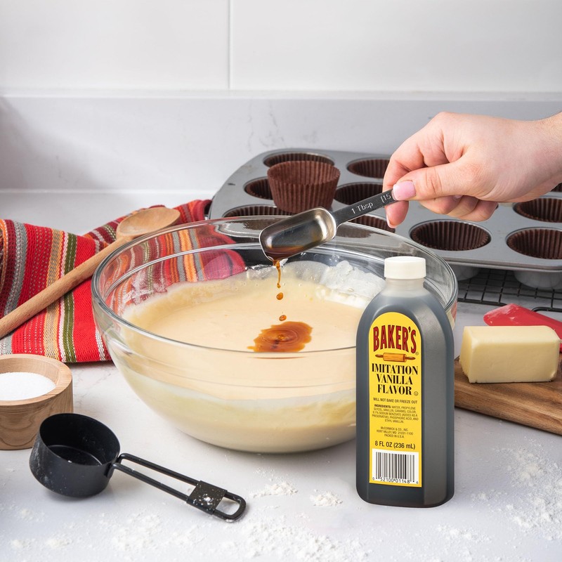 Baker's Imitation Vanilla Flavor, 8 fl oz (Pack of 24)