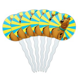 GRAPHICS & MORE Scooby-Doo Character Cupcake Picks Toppers Decoration Set of 6