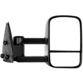 Aintier Tow Mirrors Pair suitable for 1999-2002 For Chevy Silverado For GMC Sierra 1500/2500/3500 with Power Adjusted Heated No Turn Signal Manual Telescoping FoldingTowing Mirrors