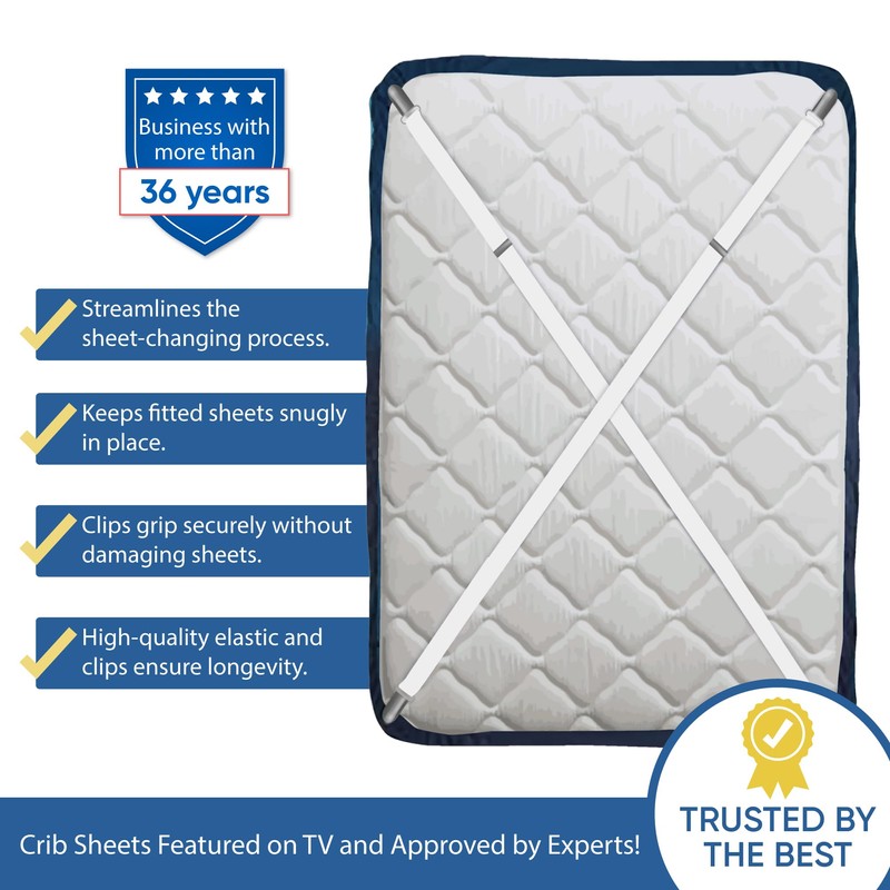 Sheet Suspenders ORIGINAL (gripper, fastener, straps), featured on QVC! Keep