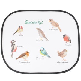 Mr. & Mrs. Panda Auto Sonnenschutz Heimische Vögel - Geschenk, Sonnenblende, Sonnenschutz Baby, Frühlings Deko, Auto Sonnenblende, Autosonnenschutz,