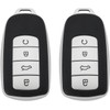 2Pcs Car Smart Key Fob Case Soft TPU Remote Key