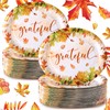 Tioncy 50 Pcs Thanksgiving Plates Thanksgiving Dinnerware 10'' x 12''