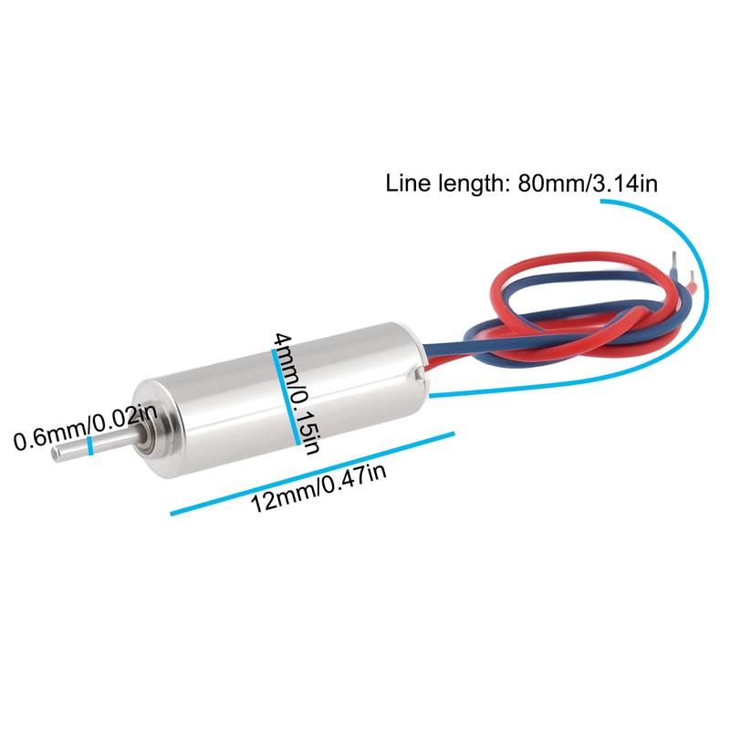 ECSiNG 4pcs DC 3V Coreless Micro Motor for Aircraft Model