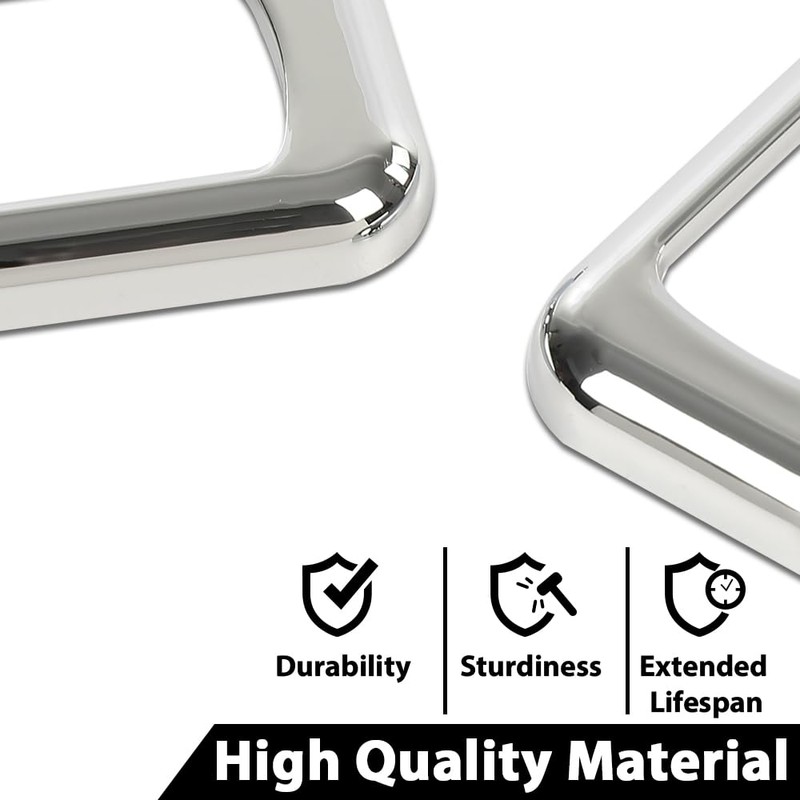 Chrome Plastic Rocker Switch Trim Compatible with Freightliners & Peterbilt