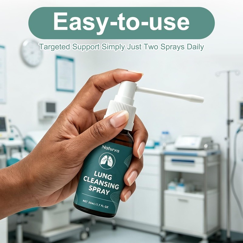 2Pcs Lung Cleansing Spray,Natural Herbal Lung Cleaning Spray(60ml)