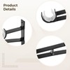 16 PCS Double Curtain Rod Holders, Heavy Duty Curtain Rod
