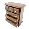 Melody Jane Dolls House Walnut Chest of Drawers Miniature Bedroom