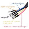 generic Luz Trasera De Moto Luz Freno Intermitente Soporte Matrícula