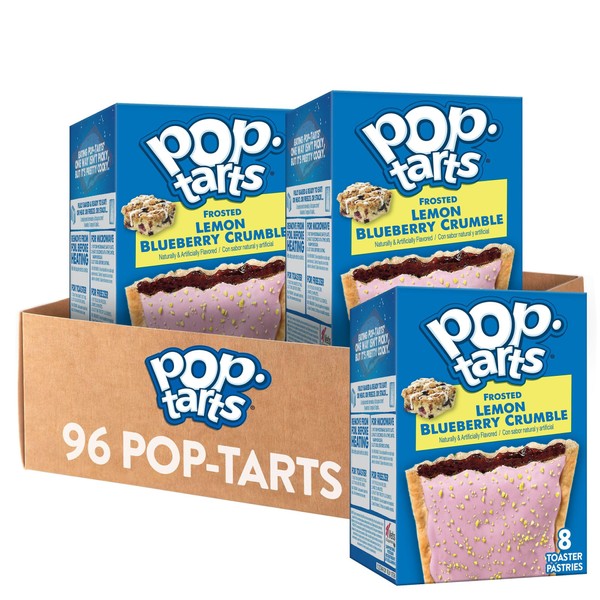 Pop-Tarts Toaster Pastries, Breakfast Foods, Kids Snacks, Frosted Lemon Blueberry