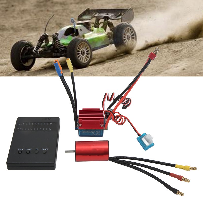 S2440 4000KV Brushless Motor Combo 35A ESC Programming Card Upgrade