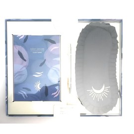 Sweet Dreams Sleep Gift Set, Journal Diary with Pen and Eye Mask, Blue Moon Design