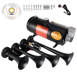 BANHAO Train Horns Kit for Trucks 180dB Super Loud Truck Air Horn with 150 PSI 12V Air Compressor Air Tank Can for Truck Car Jeep SUV Train Pickup Boat and Other Vehicles