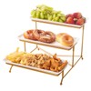IKULE 3 Tier Serving Tray Set Porcelain Tiered Serving Platters