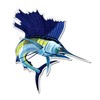 GT Graphics Sailfish - Vinyl Sticker Waterproof Decal
