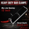 12-Inch 6-Pack Ratcheting Bar Clamps Set, 330 lbs Load Limit