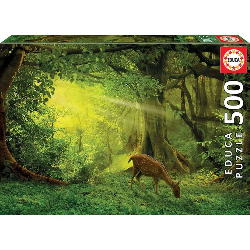Educa Borras 17958 500 Small Deer Puzzle, Multi-Colour