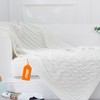 Cheer Collection Cable Knit Throw Blanket - Super Soft, Cozy