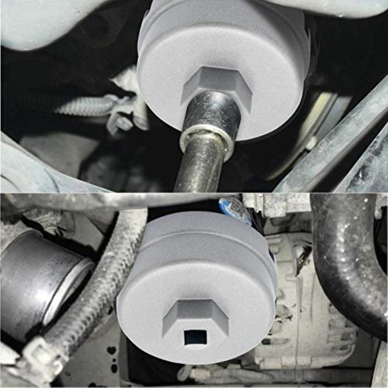 HugeAuto 36mm Universal Car Oil Filter Wrench Removal Tool (Black)