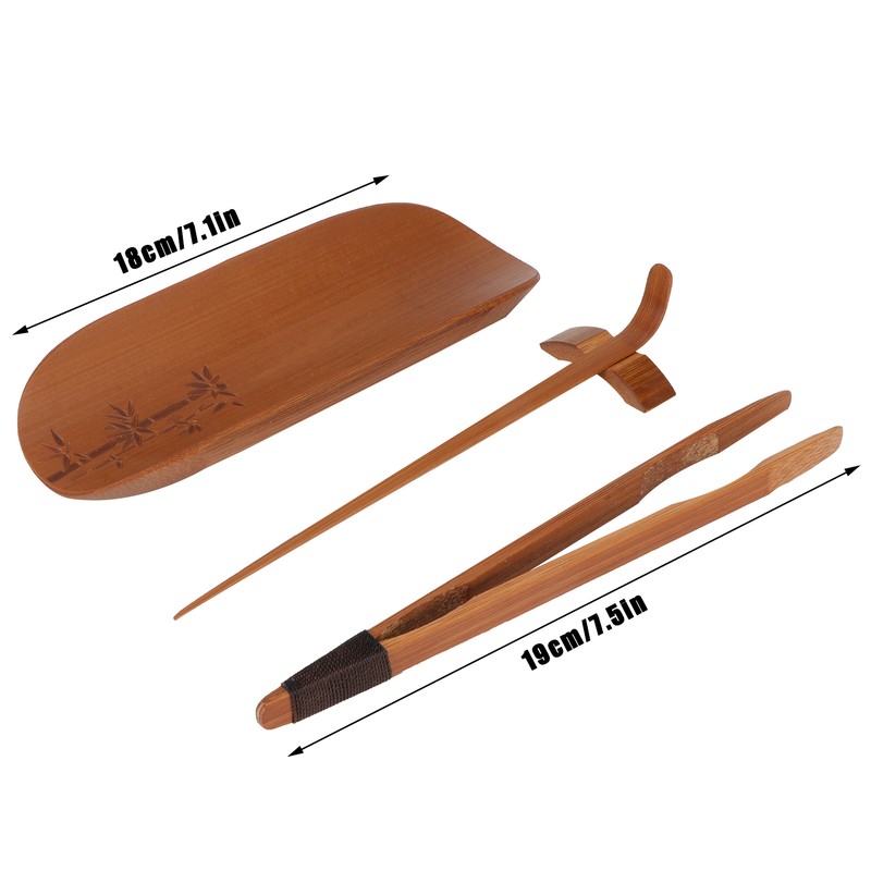4Pcs set Tea Scoop Set Bamboo Hand Made Carving Tea