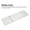 Foldable Bluetooth Keyboard 63 Keys Metal Ultra Thin Mini Folding