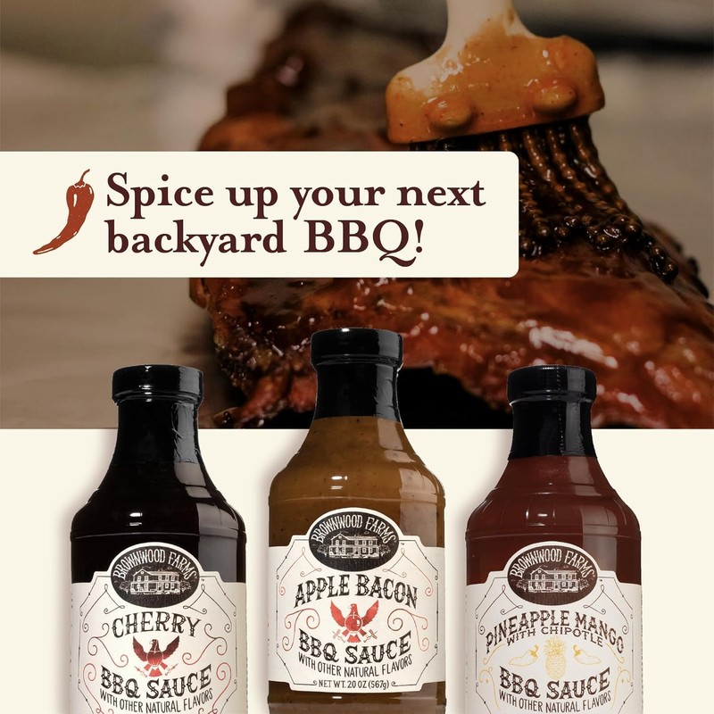 Brownwood Farms BBQ Sauce, Made in Small Batches, Sweet and