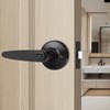 Probrico 2 Pack Entrance Door Levers Door Lock in Black,