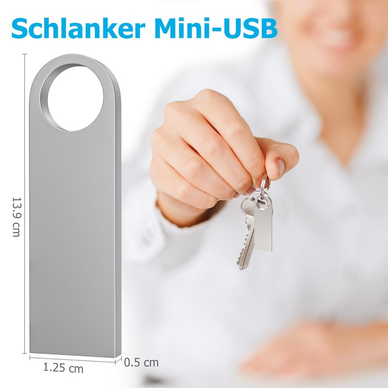 USB Stick 4GB Pack of 5, ABLAZE Mini Memory Stick