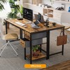 CubiCubi Computer Desk with 2 Drawers, 47 Inch Small Home