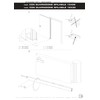 Gedotec Lowerable floor seal, 1 piece door seal, one-sided release,