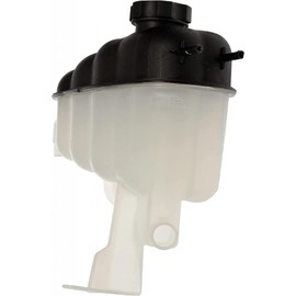 KarParts360 For GMC Sierra 1500 Limited 2019 Coolant Reservoir | Plastic | With Cap | Spring Loaded Twist Cap Type | 1.5 L Capacity | Black, Clear Color | Replacement For 22856231, 13502354