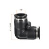 PATIKIL 1/2" Push to Connect Air Line Fitting, 10 Pack