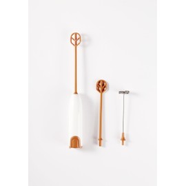 DOOBAANN Handheld Electric Baby Formula Mixer,Handheld Drink Mixer (Off White)