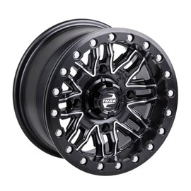 4/137 Tusk Nebo Beadlock Wheel 14x7 4.0 + 3.0 Machined/Black For CAN-AM Outlander Max 500 EFI XT 2009-2012,2014-2015
