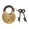 Solid Brass Alcatraz San Francisco Prison Padlock Lock with Keys