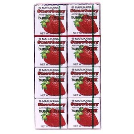 Marukawa Japanese Gum Marukawa Strawberry Bubblegum, 8 x 0.19 oz (5.4 g) 1.52 OZ