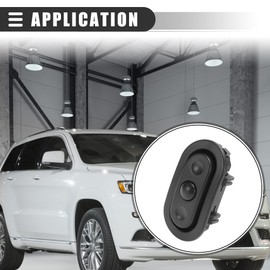 Motoforti Left Steering Wheel Switch, Audio Radio Control Buttons Switch, for Jeep Grand Cherokee 2005-2010, Plastic, 04685729AB, Black