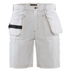 Blaklader Men's Painter Durable Lightweight White Cotton Work Shorts, 34