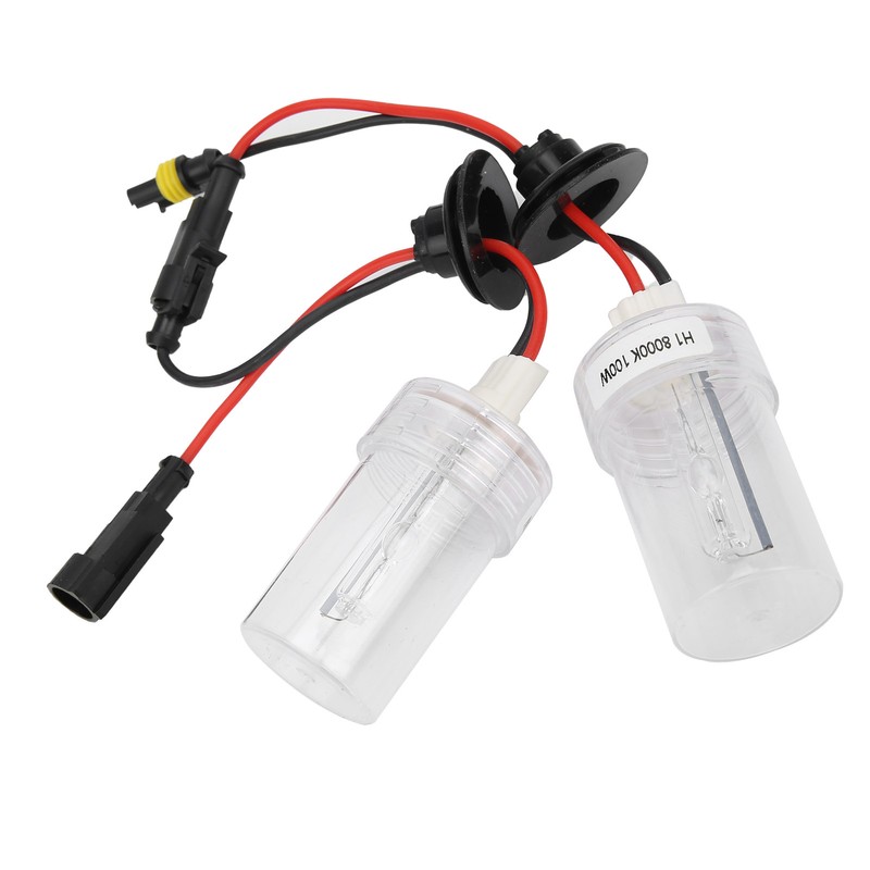 2Pcs Headlight Xenon Bulbs HID Lamp Replacement 100W 8000K H1