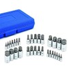 J&R Quality Tools Hex Allen Bit Socket Set, SAE and