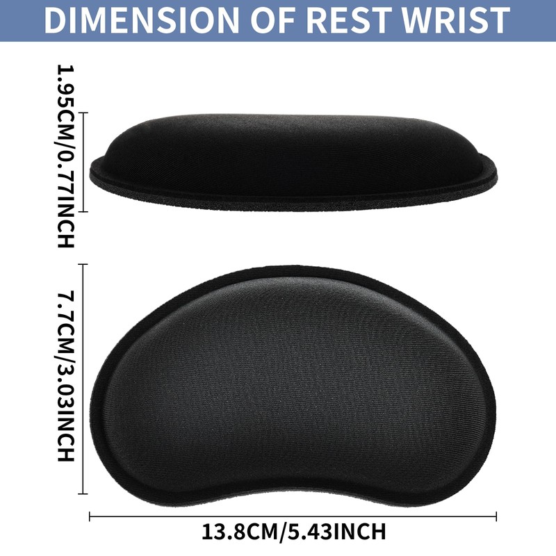 DSLSQD Mouse Wrist Rest, Ergonomic Wrist Rest, Non-Slip Base, Mouse