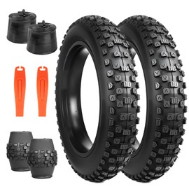 BALINGE 2 Pack Fat Tire for Ebike Mountain Bike Heavy Duty High-Performance Wear-Resistant E-Bike Mountain Snow Bike Tire 20" x 4"，Black，2 Tires 2 Tubes 2levers