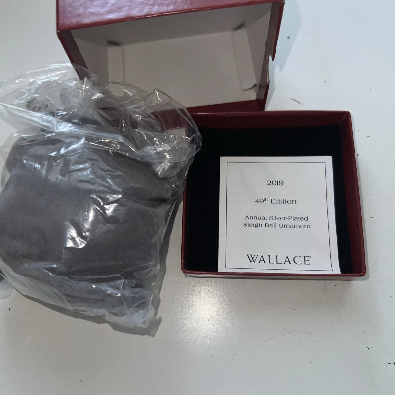 Wallace 2019 Sleigh Bell Ornament, 49th Edition, New in Box